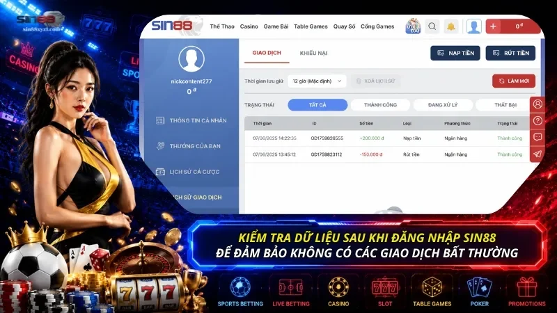 Nếu xuất hiện các dấu hiệu giao dịch bất thường, hãy liên hệ CSKH để được xử lý kịp thời